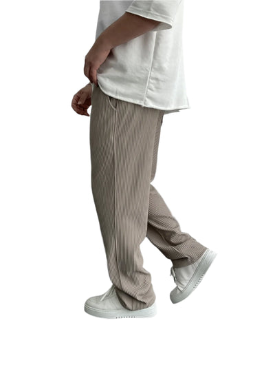 Ribbed Relaxed Fit Trousers
